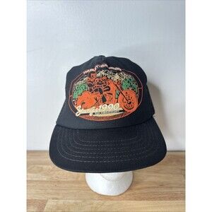Vintage Harley Davidson Sturgis 1990 50th Aniv. Trucker Snapback Hat Motorcycle
